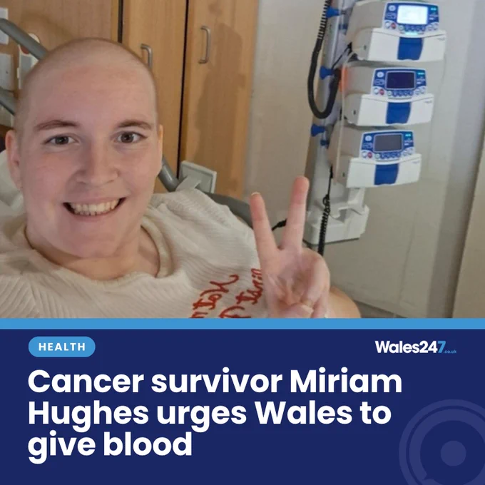 Cancer survivor Miriam Hughes urges Wales to give blood